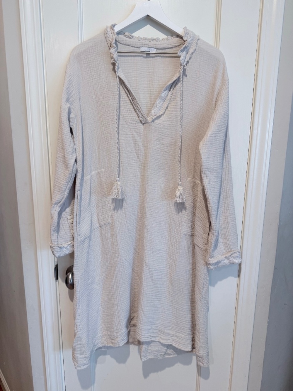 Calme by Johnny Was Tunic Style Popover Dress Size Small (oversized)